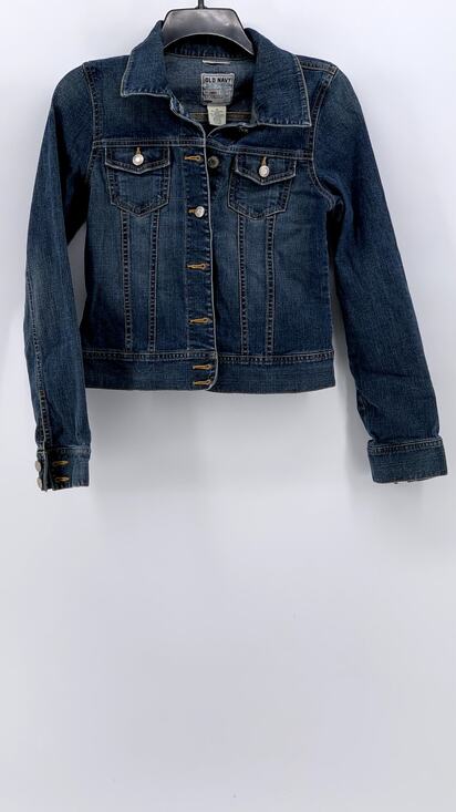 Old Navy Jackets & Blazers - OLD NAVY Women's Blue Vintage Denim Stretch Button-Up Jacket SZ XS